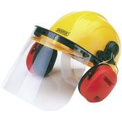 Safety Helmet with Ear Muffs and Visor image