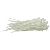 White Cable Ties (100 pieces) image