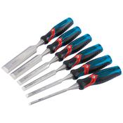 140mm Soft Grip ‘Pound Thru’ Bevel Edge Wood Chisel Set (6 Piece) image