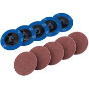 Ten 50mm 80 Grit Aluminium Oxide Sanding Discs image