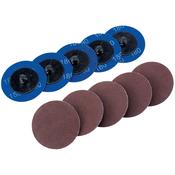 Ten 50mm 180 Grit Aluminium Oxide Sanding Discs image