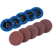 Ten 50mm Assorted Aluminium Oxide Sanding Discs image