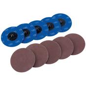 Ten 75mm 180 Grit Aluminium Oxide Sanding Discs image