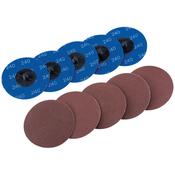 Ten 75mm 240 Grit Aluminium Oxide Sanding Discs image