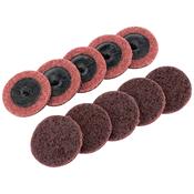 Ten 50mm Polycarbide Abrasive Pads (Medium) image