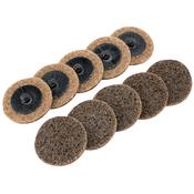 Ten 50mm Polycarbide Abrasive Pads (Course) image