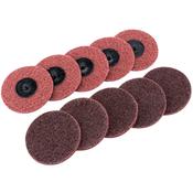 Ten 75mm Polycarbide Abrasive Pads (Medium) image