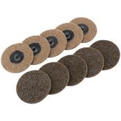 Ten 75mm Polycarbide Abrasive Pads (Course) image