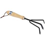 Carbon Steel Hand Cultivator with Hardwood Handle image