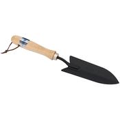 Carbon Steel Transplanting Trowel with Hardwood Handle image