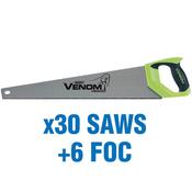 First Fi x Draper Venom® Double Ground 550mm Handsaws (added value pack 30 saws + 6 foc) image