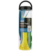 650 Piece Assorted Coloured Nylon Cable Tie Pack image