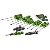 Soft Grip Screwdriver, Hex Key, Socket and Bit Set with Canvas Storage Bag (56 Piece) image