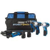 Draper Storm Force® 10.8V Power Interchange 4 piece Kit (2x 1.5Ah Batteries, Charger and Bag) image