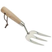 Stainless Steel Hand Weeding Fork with Ash Handle image
