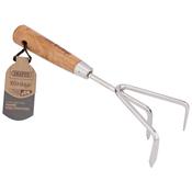 Stainless Steel Hand Cultivator with Ash Handle image