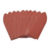 Pack of Ten 240 Grit Hook and Loop Aluminium Oxide Sanding Sheets (32 x 92mm) image