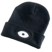 Beanie with Rechargeable Built-in LED Headtorch (Black) image