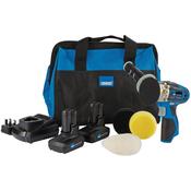 Draper Storm Force® 10.8V Power Interchange Mini Polisher Kit (+2 x 4Ah Batteries, Charger and Bag) image
