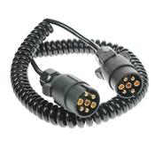 Maypole  7 Pin 3m 2×7 Pin Plugs &amp; 7 Core Curly Connecting Lead MP5884