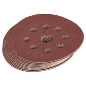Assorted Grit Hook and Loop Sanding Discs, 125mm (Pack of 10) image
