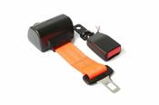 AMBER VALLEY Orange retractable seatbelt with Fixed Electric Buckle image