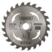 TCT Construction Circular Saw Blade, 216 x 30mm, 24T image
