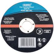125 x 22.2 x 2.5mm Flat Metal Cutting Wheel