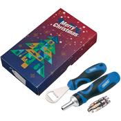 Draper Christmas Ratchet Screwdriver &amp; Bottle Opener Gift Box 15pc image