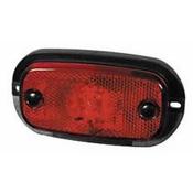 Red LED Rear Marker Lamp with Reflex Reflector and Leads – 24V image