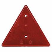 138mm Red Reflector Triangle with 2 Hole Fixing
