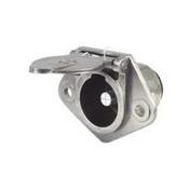 24V Single Pin Heavy Duty Metal Clang Plug with Cover
