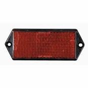 102mm Red Reflector with 2 Hole Fixing
