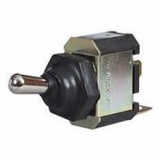 Splashproof On/Off Toggle Switch with Rubber Gaiter – 10A at 28V