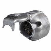 7 Pin Metal Caravan Socket with Fog Lamp Cut Out – 12V ISO 1724