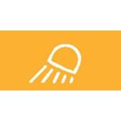 Amber Fron Work Lamp Rocker Switch Lens – top half