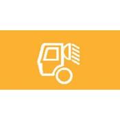 Amber 5th Wheel Lamp Rocker Switch Lens – top half