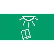 Green Reading Lamp Rocker Switch Lens – top half
