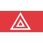 Red Hazard Warning Rocker Switch Lens – top half