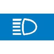 Blue Headlamp Main Beam Rocker Switch Lens – bottom half