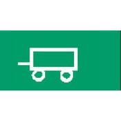 Green Trailer Warning Rocker Switch Lens – bottom half
