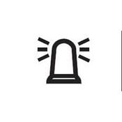Hazard Beacon Legend for Single-Illuminated Rocker Switch