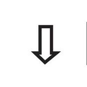 Down Legend for Single-Illuminated Rocker Switch