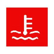 Red Water Temperature Warning Rocker Switch Lens – bottom half
