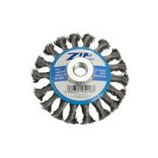 FAST MOVER ZIP WIRE BRUSH WHEEL, BLUE BEVEL 95MM M14 THREAD F image