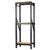 BUNKER® 14 PIECE MODULAR 3 TIER RACKING WITH HARDWOOD SHELVING, 750 MM image