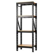 BUNKER® 21 PIECE MODULAR 4 TIER RACKING WITH HARDWOOD SHELVING, 750 MM image