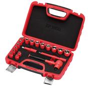 Draper XP1000® VDE Metric Socket Set, 3/8″ Sq. Dr. (19 Piece)