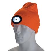 Beanie Hat with Rechargeable Torch, One Size, 1W, 100 Lumens, High-vis Orange image