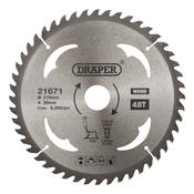 TCT Circular Saw Blade for Wood, 210 x 30mm, 48T image